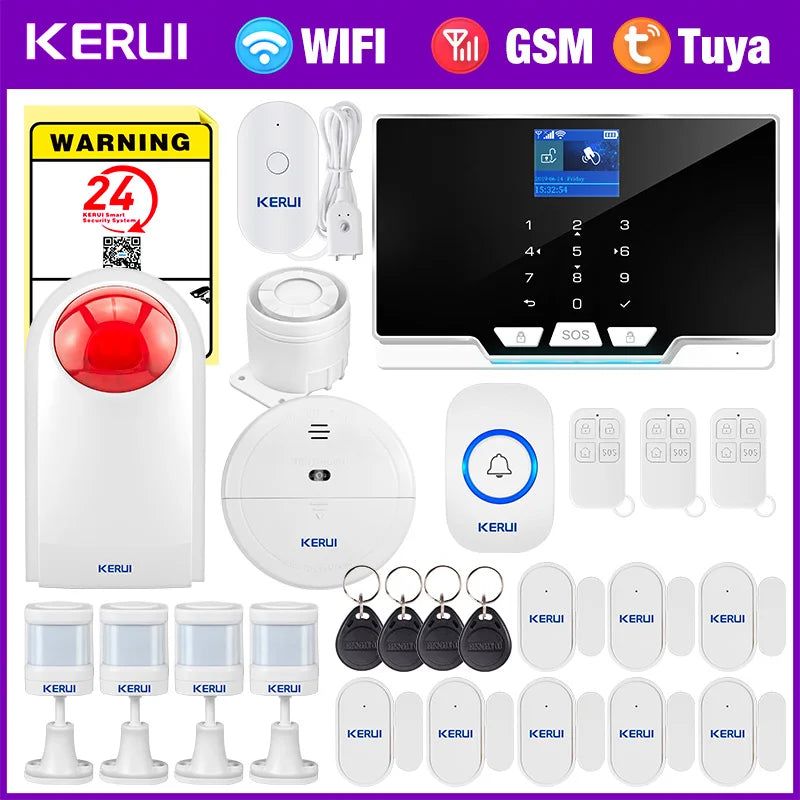 House Alarm for Home Alarm System Tuya Smart/ Smart Life Burglar Alarm Kit with Motion Sensor Detector Siren G20