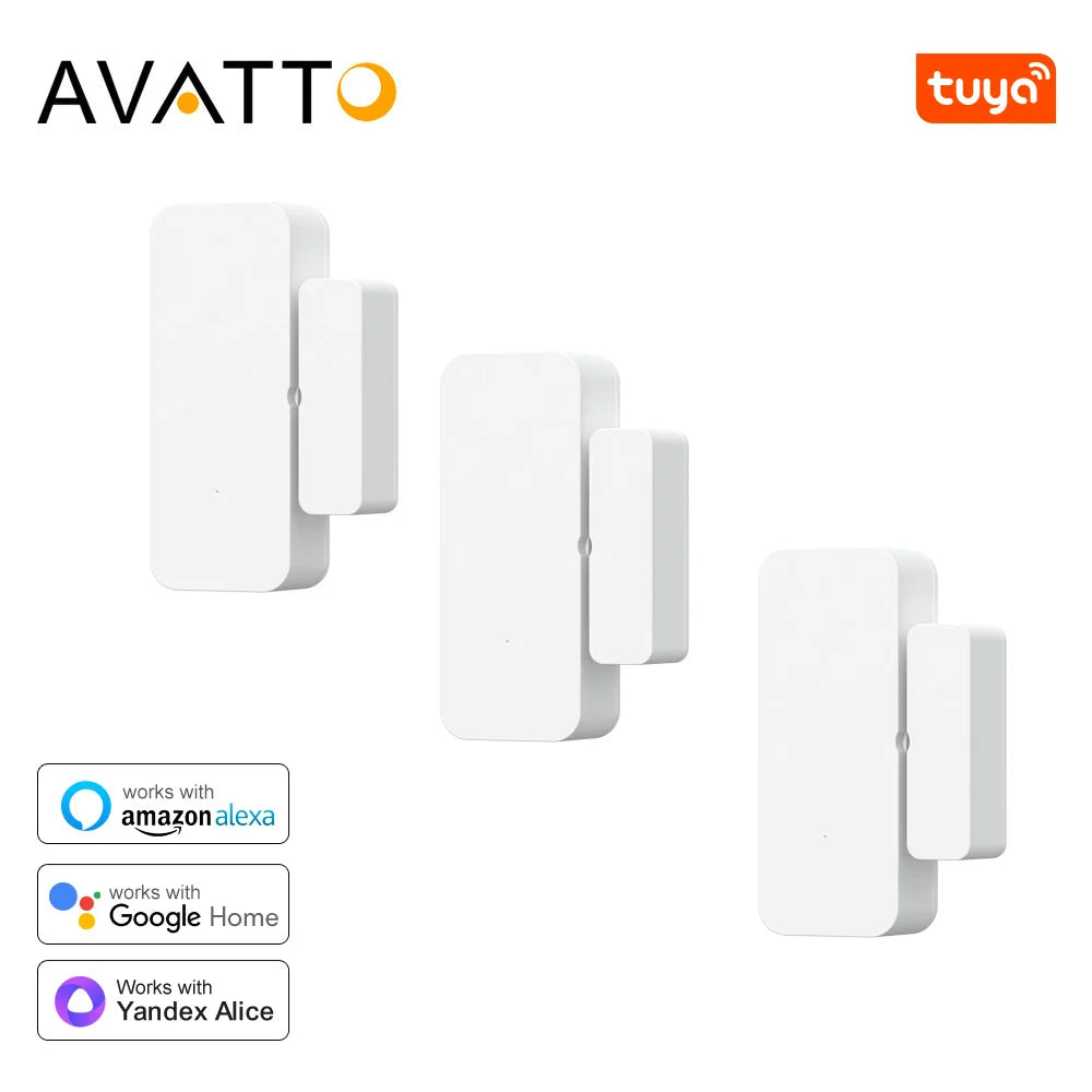 Tuya Wifi Door Sensor Smart Door Window Detector Home Security Alarm APP Remote Control Works with Alexa Google Home