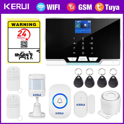 House Alarm for Home Alarm System Tuya Smart/ Smart Life Burglar Alarm Kit with Motion Sensor Detector Siren G20